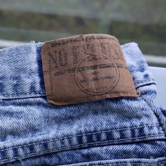 VINTAGE ACID WASH HIGH WAIST DENIM SKIRT - Picture 7 of 8